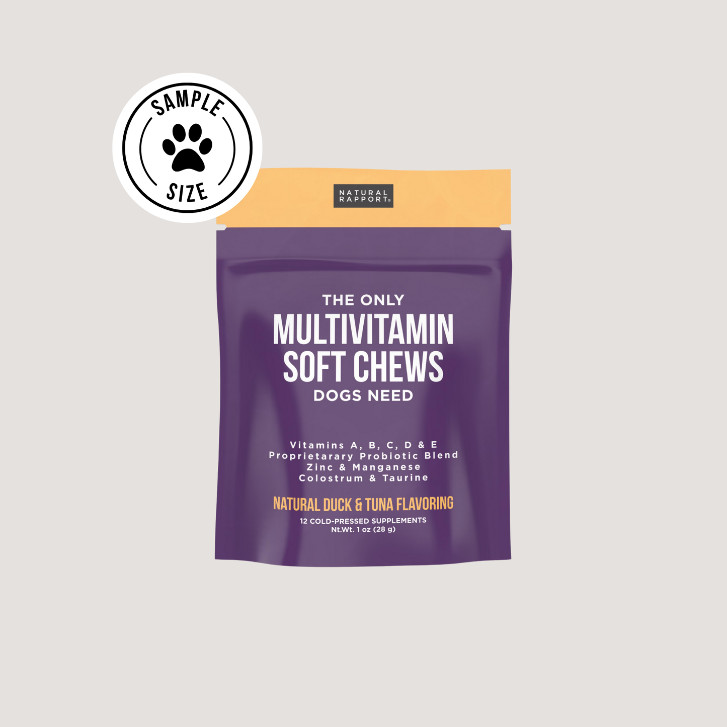 Natural Rapport - The Only Multivitamin Soft Chews Dogs Need: 120 count jar