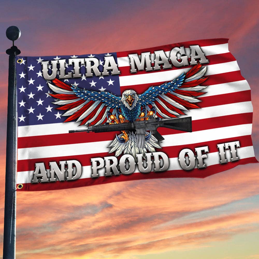I Love My Freedom - Ultra MAGA And Proud Flag - 1032