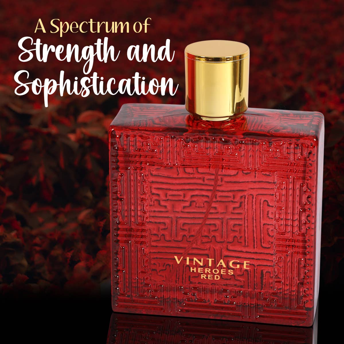 MYS Wholesale Inc - Vintage Heroes Red Spray Cologne Eau De Parfum For Men