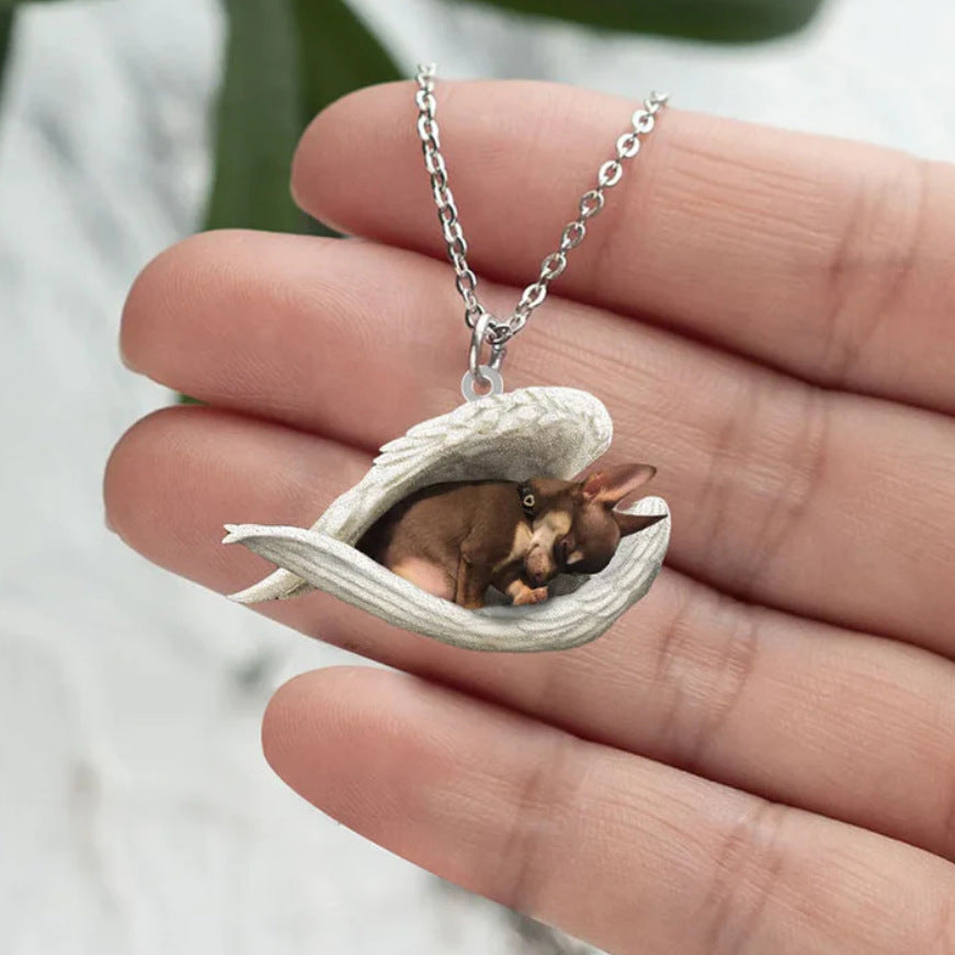 Pet Dog Acrylic Handmade Necklace