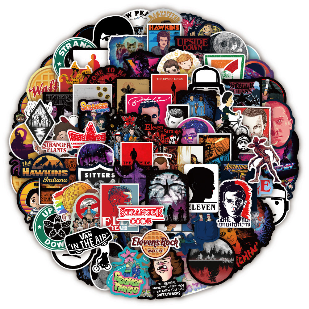 100 Graffiti Stickers Luggage Skateboarding Helmet Decorative Waterproof Mobile Phone PVC Stickers