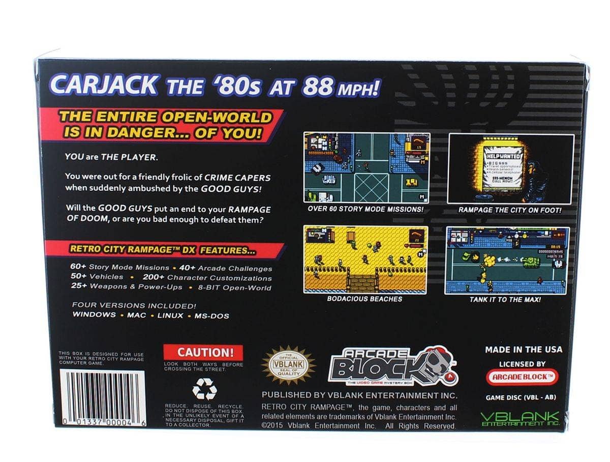 Toynk - Retro City Rampage Game DX - Arcade Block Exclusive