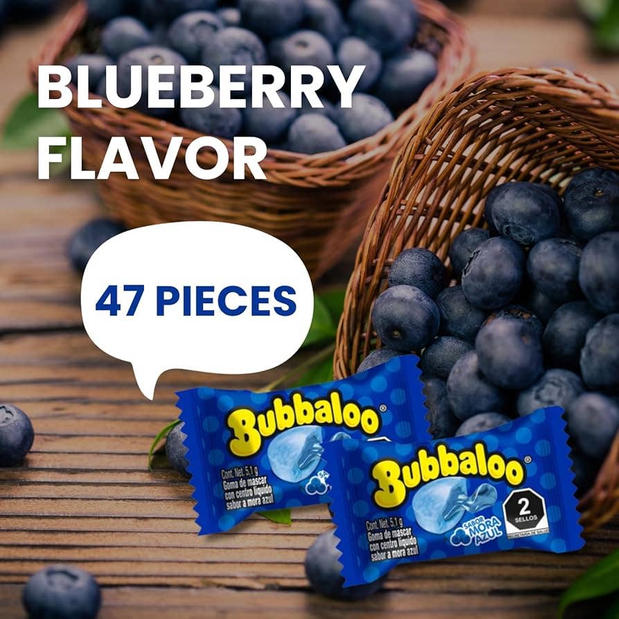 Food Crush Corp - Bubbaloo Mint Chewing Gum Mexican Candy (Cases of 47)