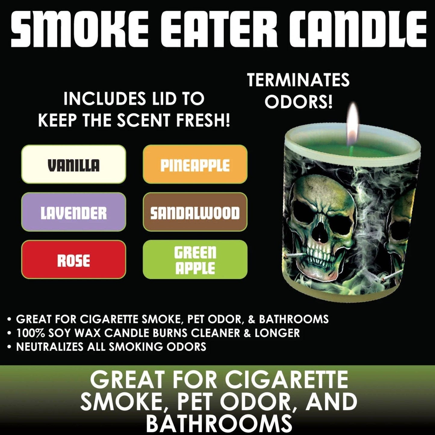 Novelty Closeout - Smoke Eater Candle Assortment- 6/Pack: CLOSEOUT PRICE
