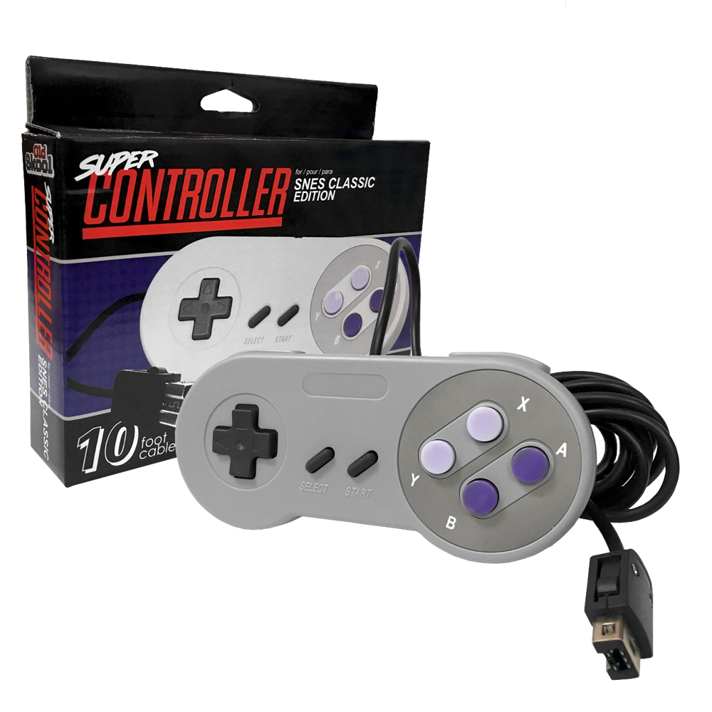 Old Skool - SNES Classic Edition Controller: Grey