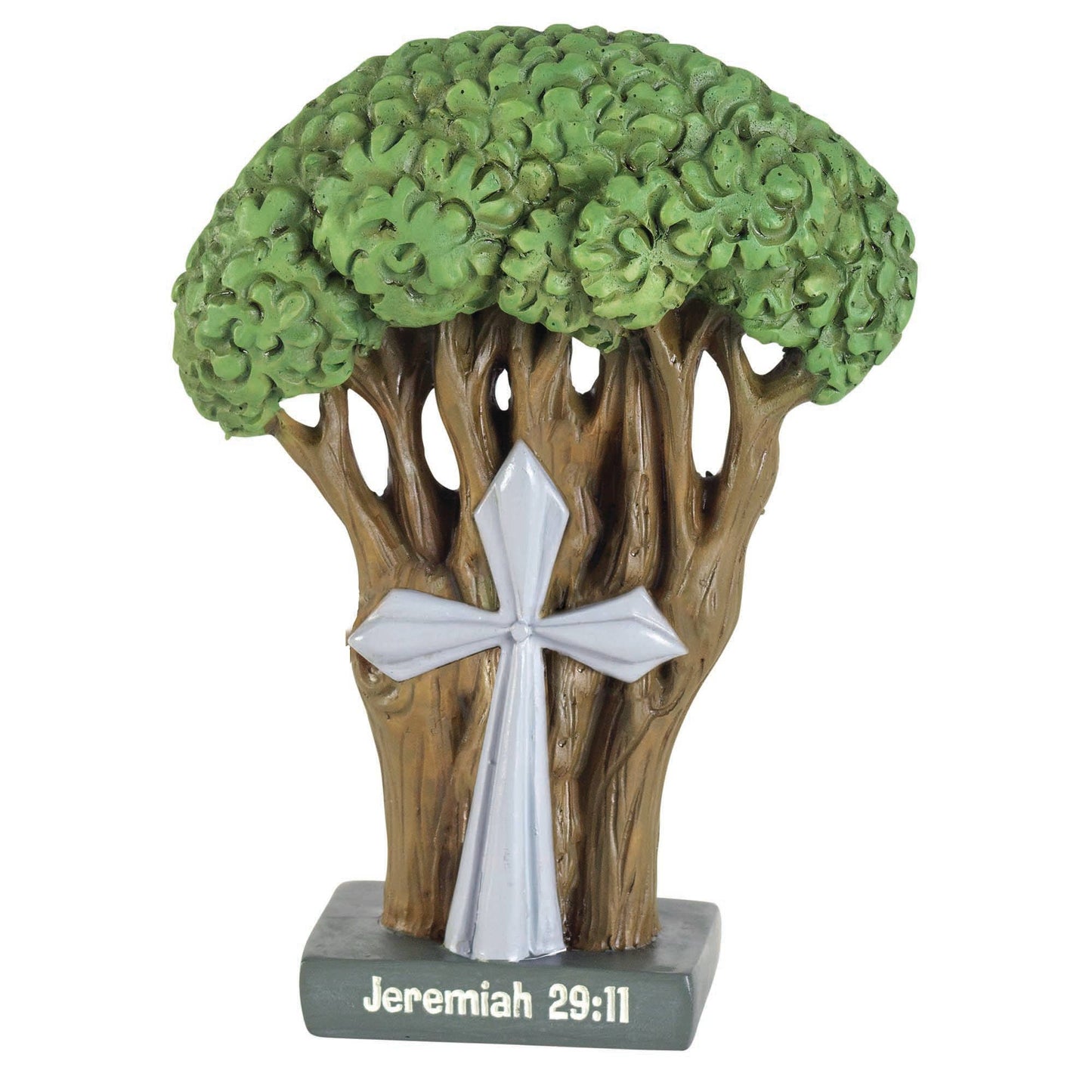 Dicksons - 🍗TREE CROSS JEREMIAH 29:11 FIGURINE 4.25"