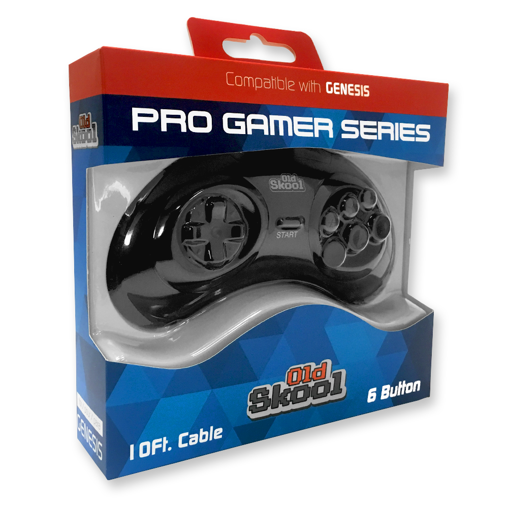 Old Skool - PGS Genesis Controller: Black