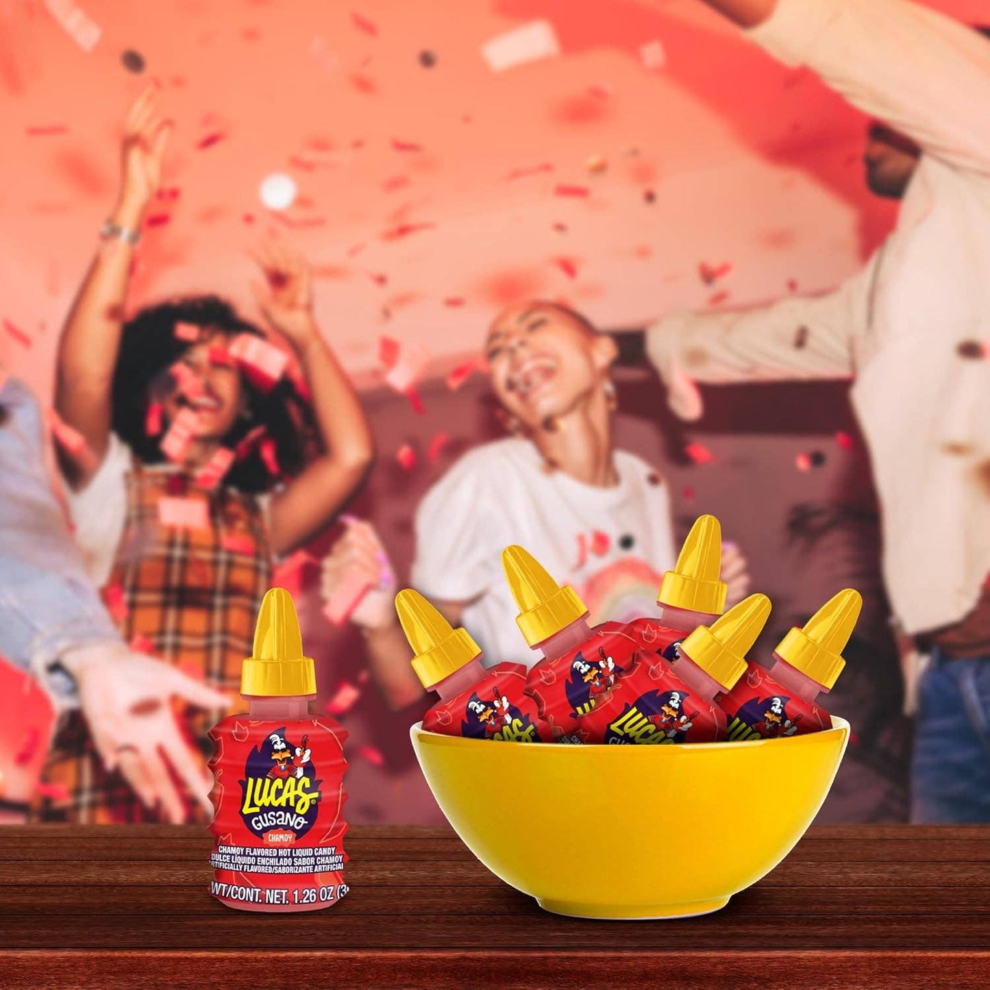 Food Crush Corp - Lucas Gusano Chamoy Mexican Liquid Mexican Candy (Box of 10)