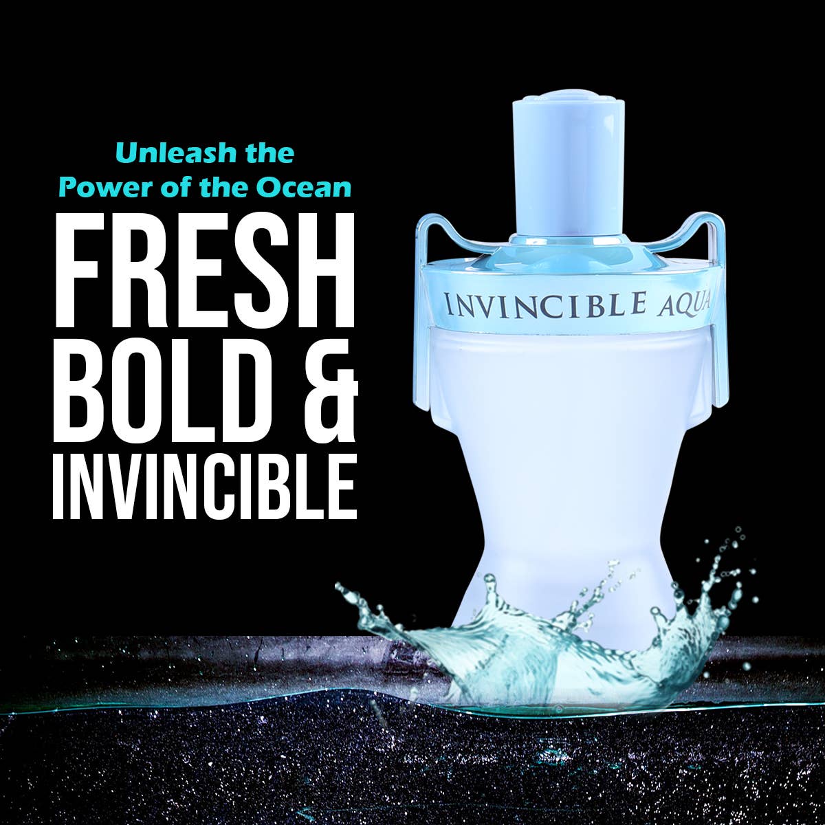 MYS Wholesale Inc - Invincible Aqua Spray Cologne Eau De Toilette For Men