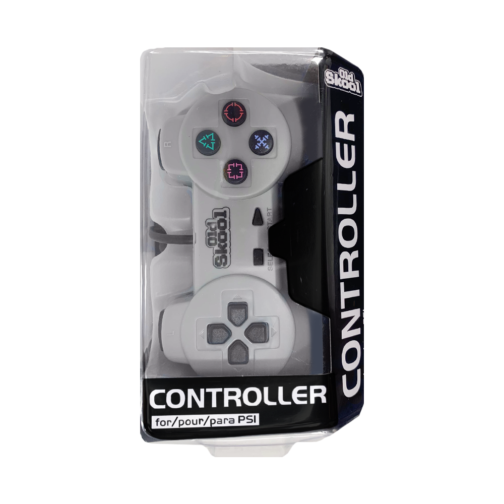 Old Skool - PS 1 Controller: Gray