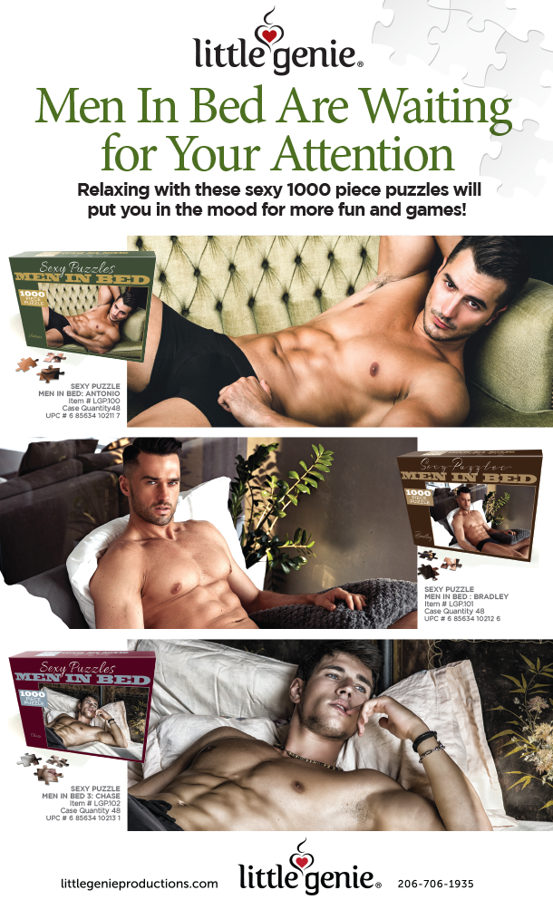 Little Genie Productions - ***SALE*** Sexy Men in Bed Puzzle - Chase