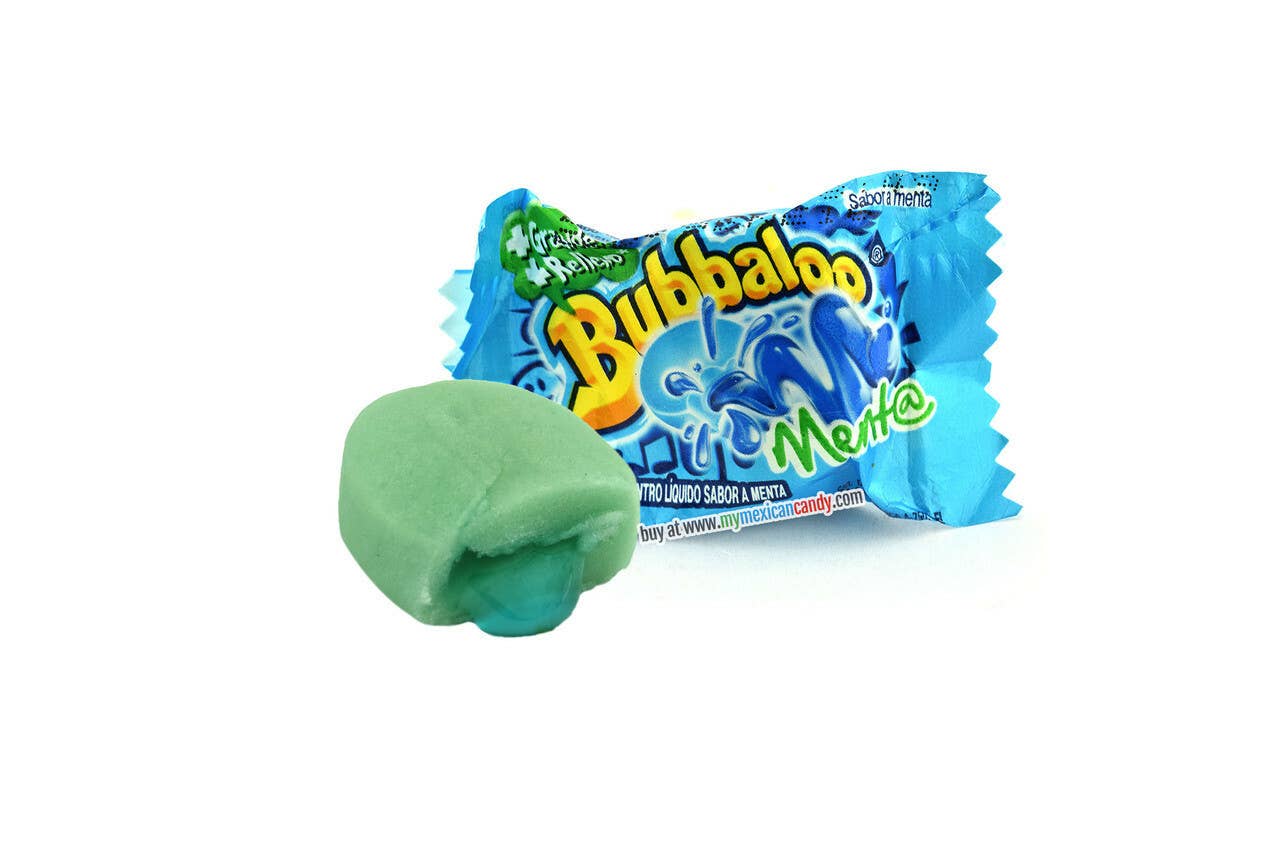 Food Crush Corp - Bubbaloo Mint Chewing Gum Mexican Candy (Cases of 47)
