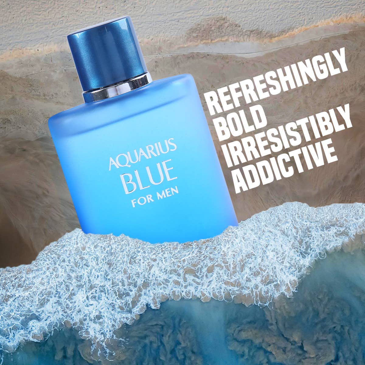 MYS Wholesale Inc - Aquarius Blue Spray Cologne Eau De Toilette For Men