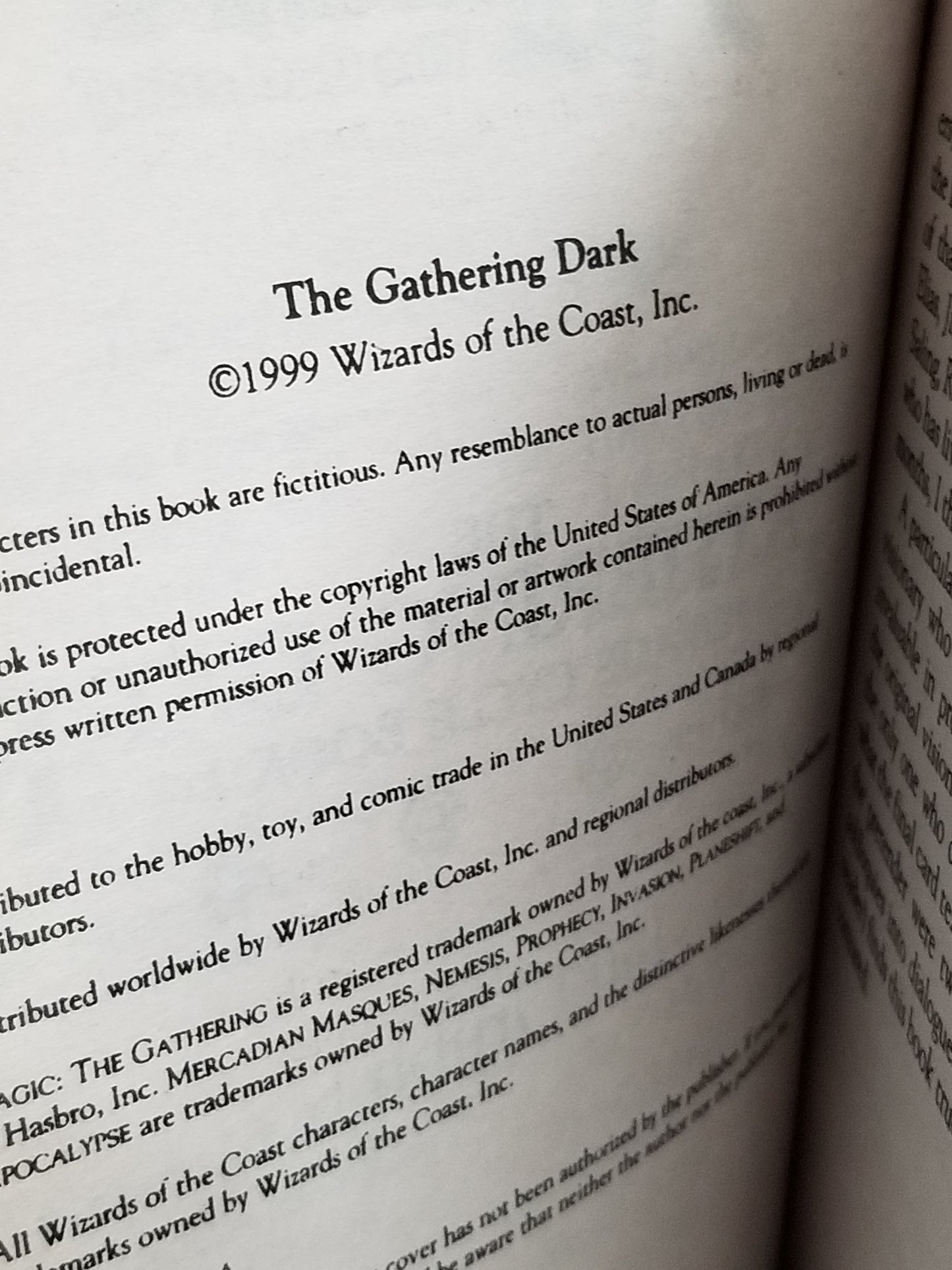 Magic The Gathering : The Gathering Dark Ice Age Cycle Book 1