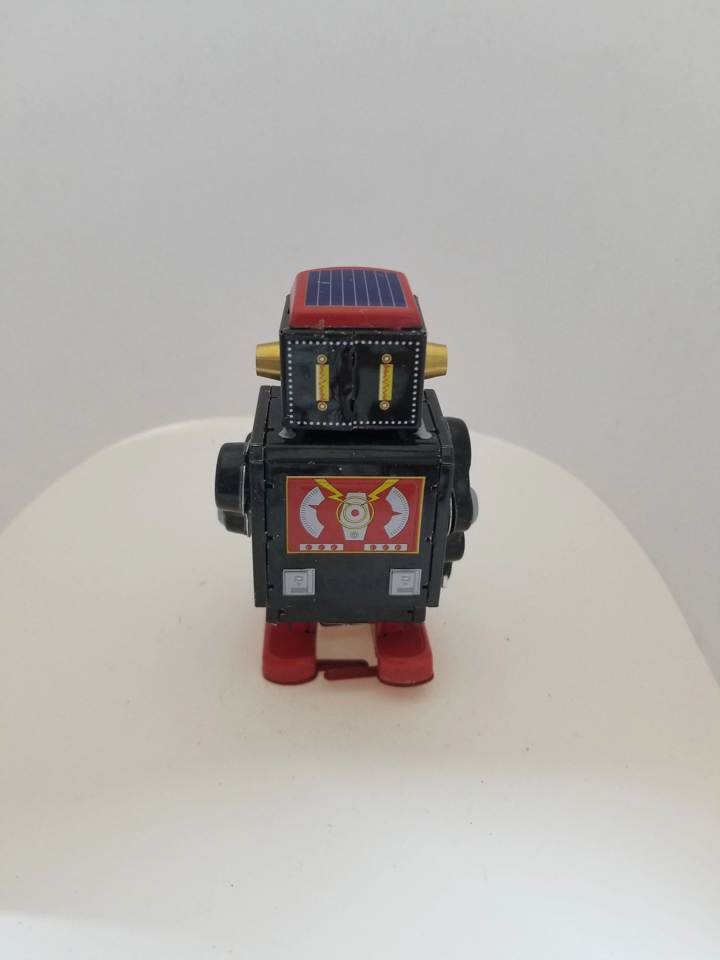 Tin Black/Red Robot w/ Sword Wind-up Collector's Toy