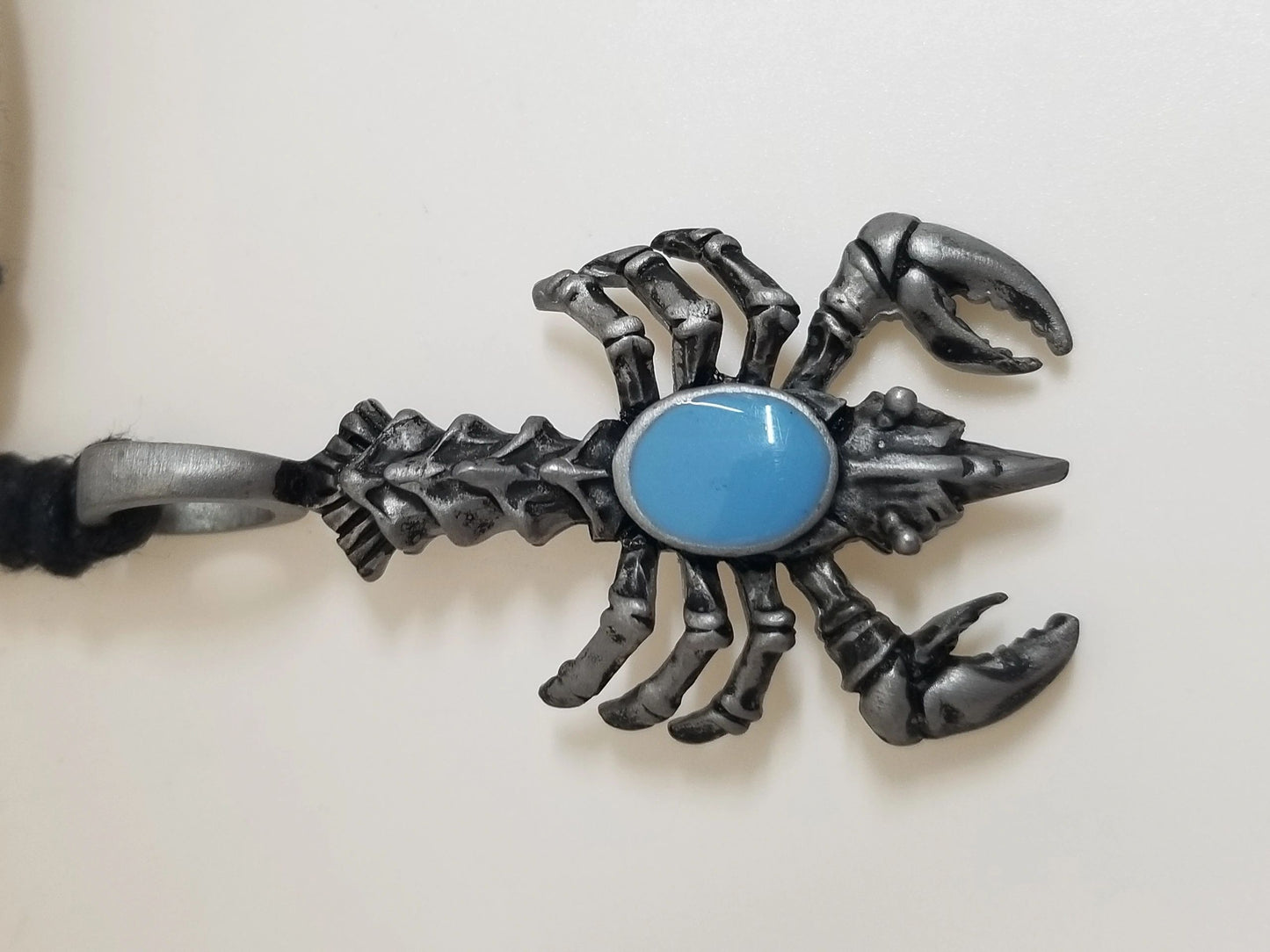 Scorpion Pendant Cord Necklace