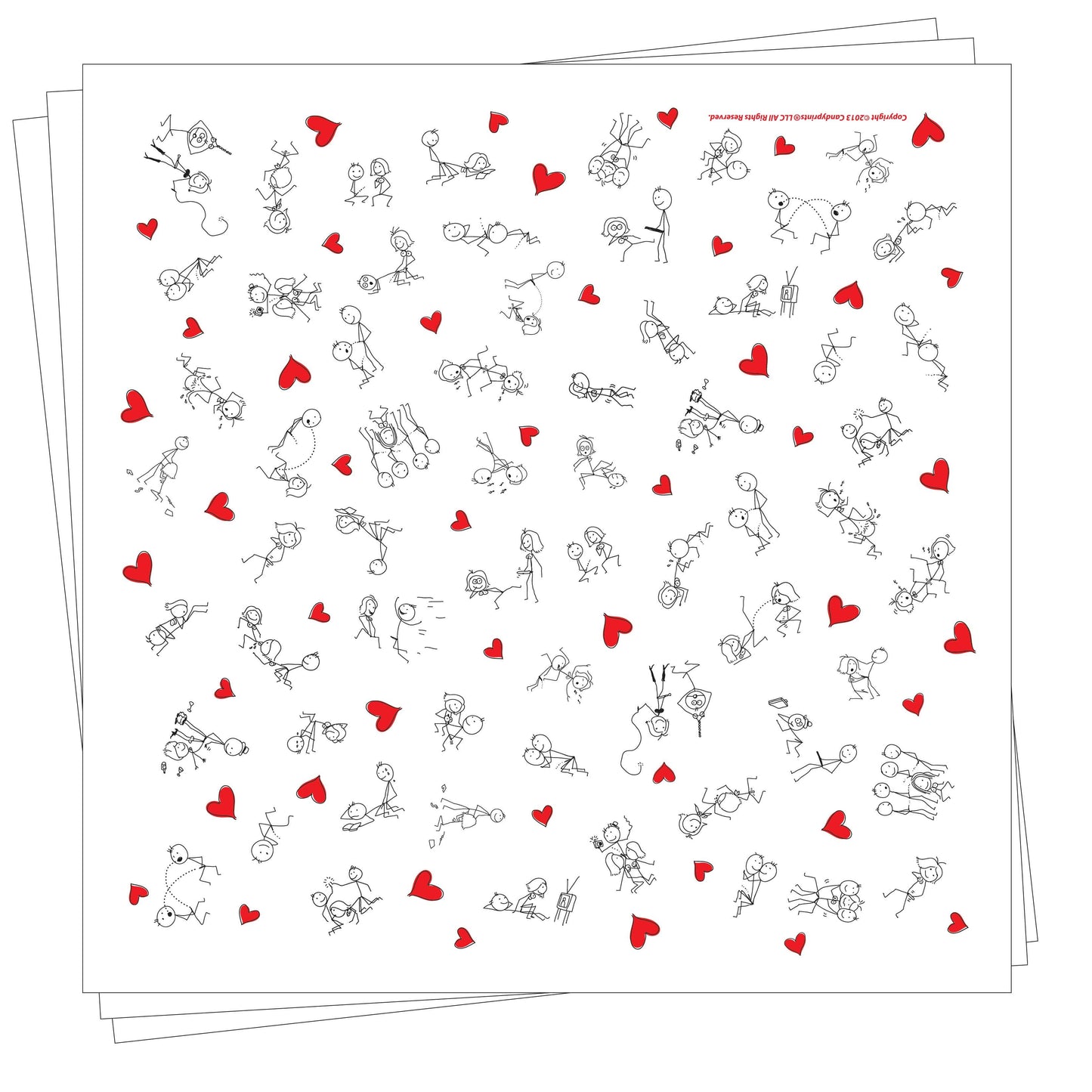 Little Genie Productions - ***SALE*** Stick Figure Naughty Napkin 8 Count