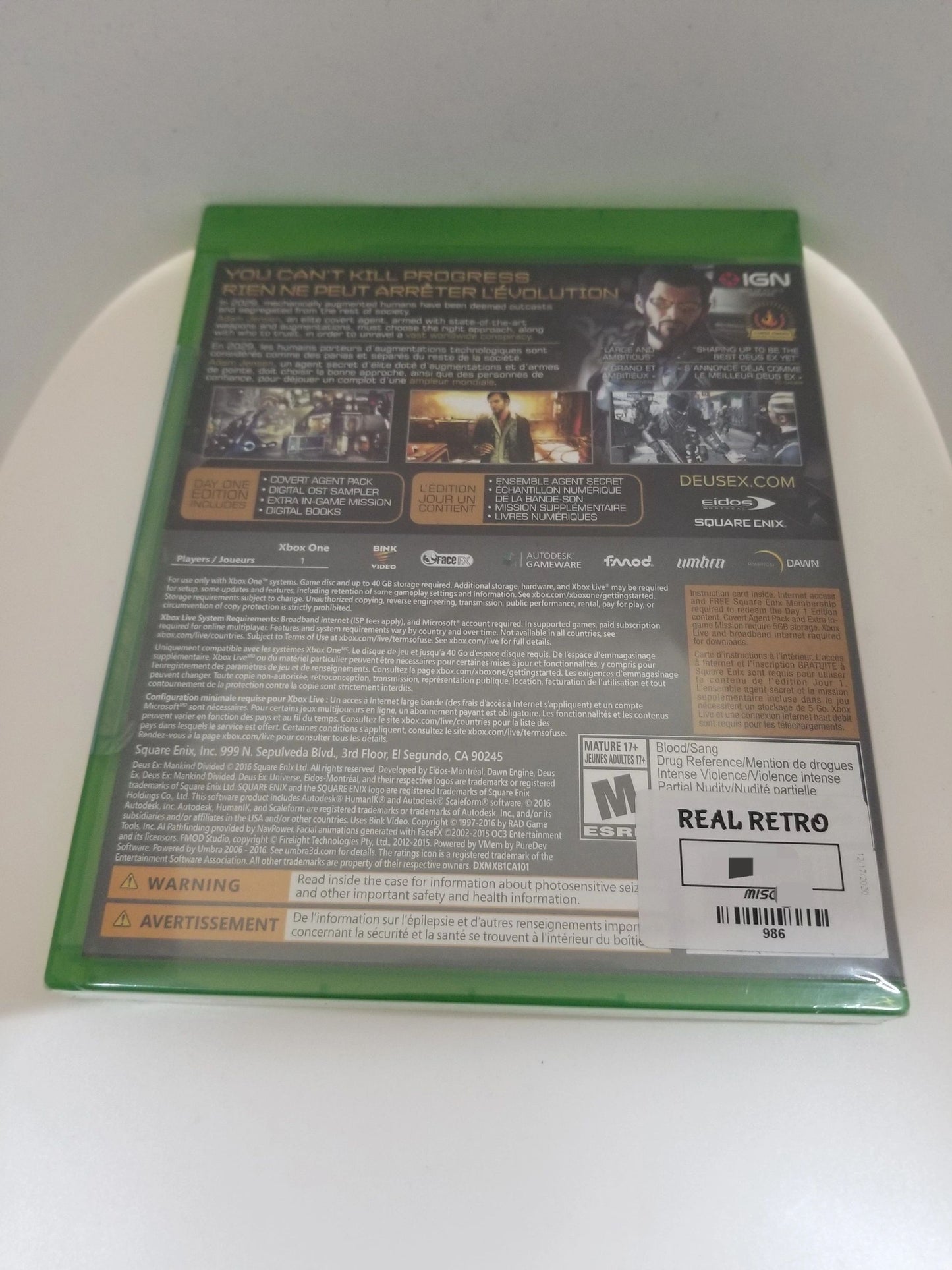 *Unopened* Deus Ex Mankind Divided (XBONE)