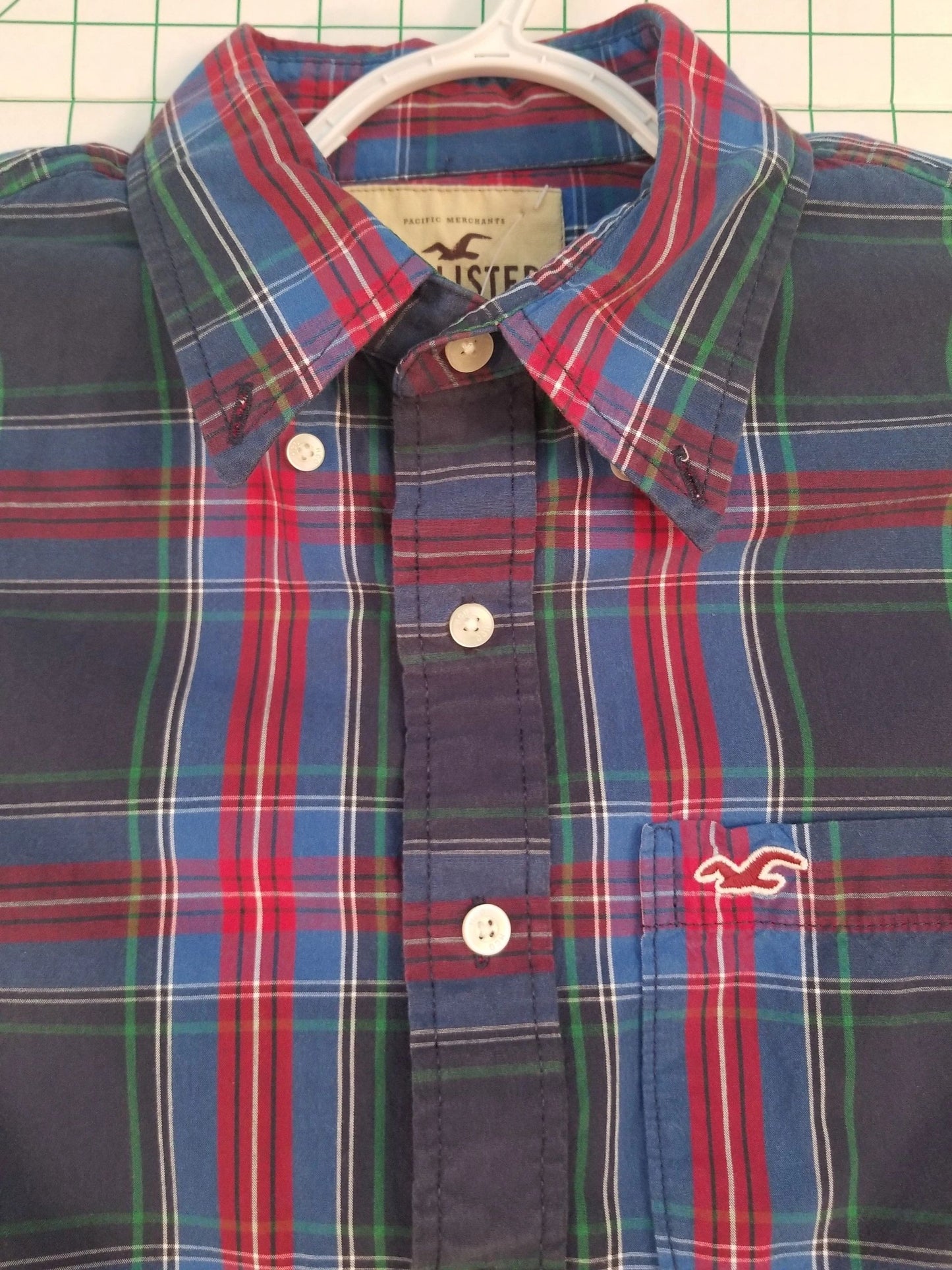 Hollister Plaid Long Sleeve Button Down