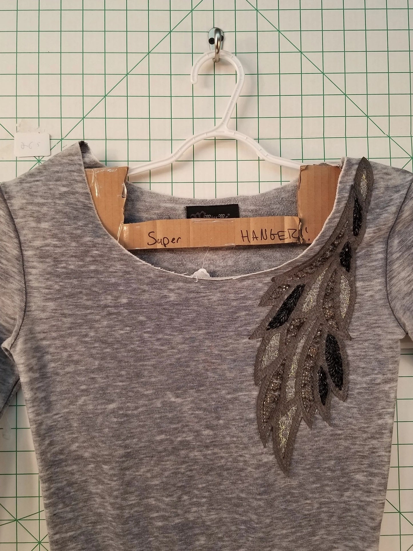 Miss Me Pullover Scoop Neck Sweater S