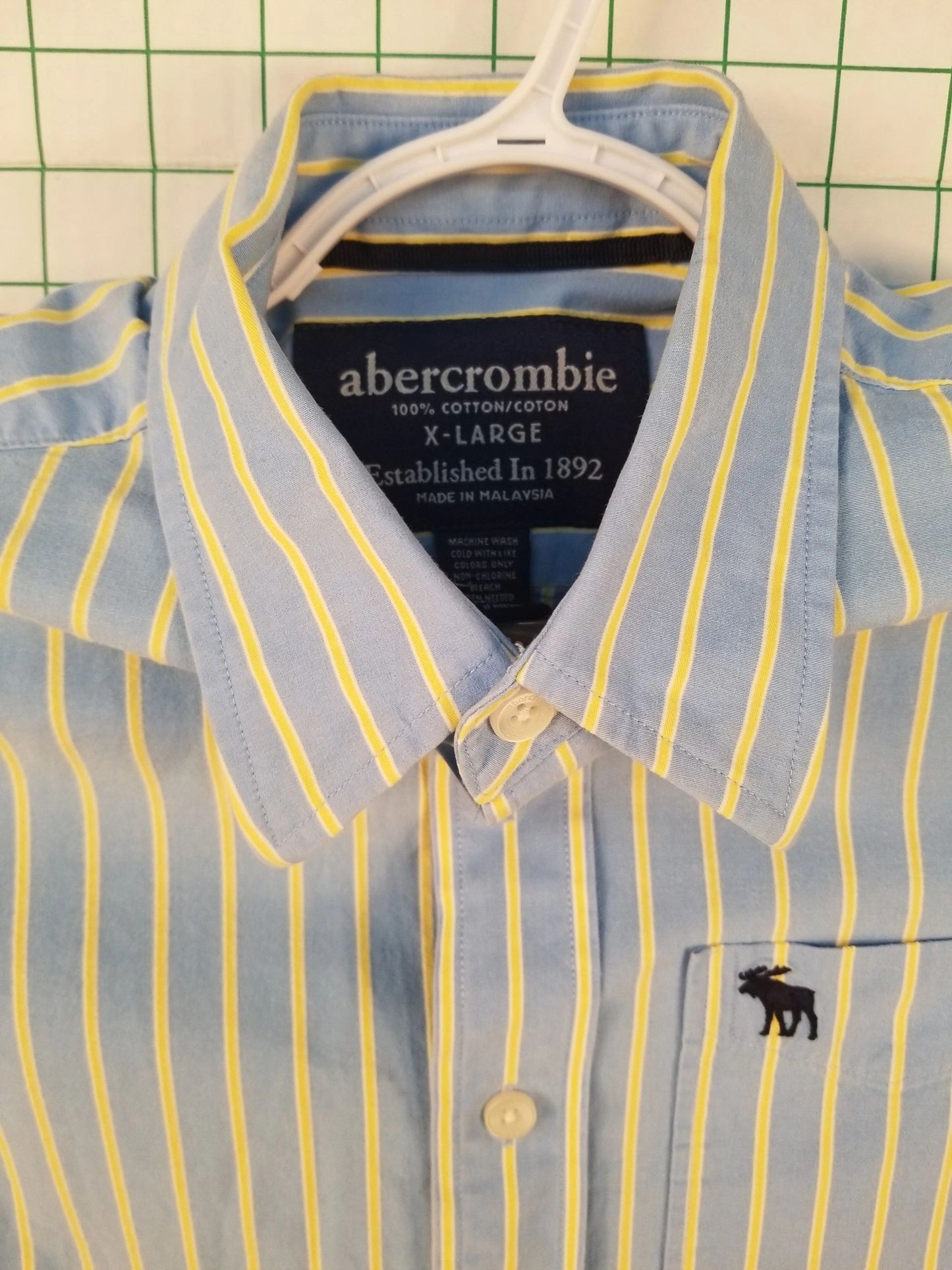 Abercrombie Striped Long Sleeve Button Up