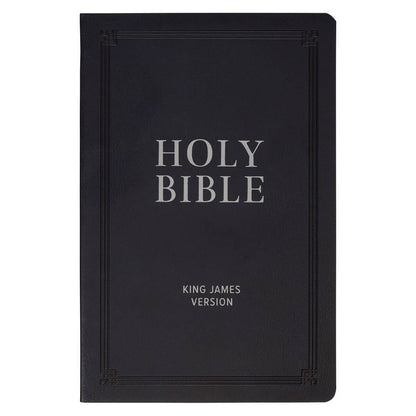 Christian Art Gifts - KJV Bible Gift Faux Leather, Black