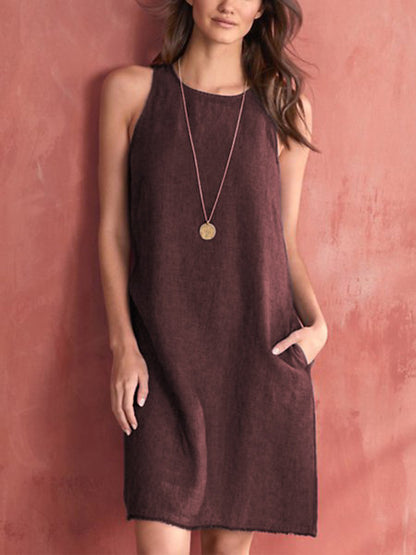 Women's Fashion Tassel Vest Dress