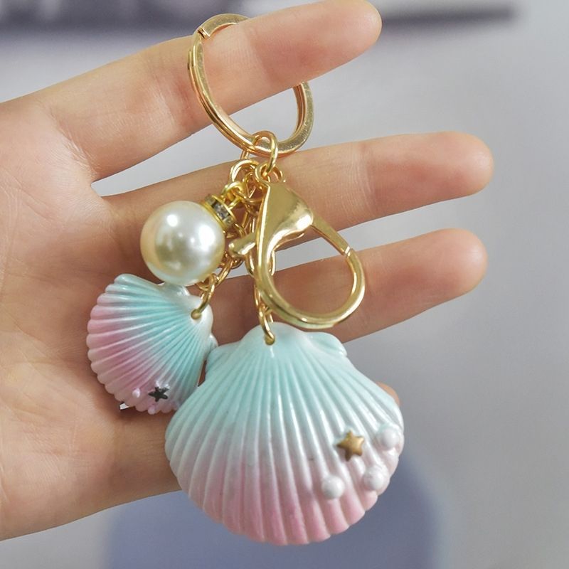 Pearl Ornaments New Shell Keychain