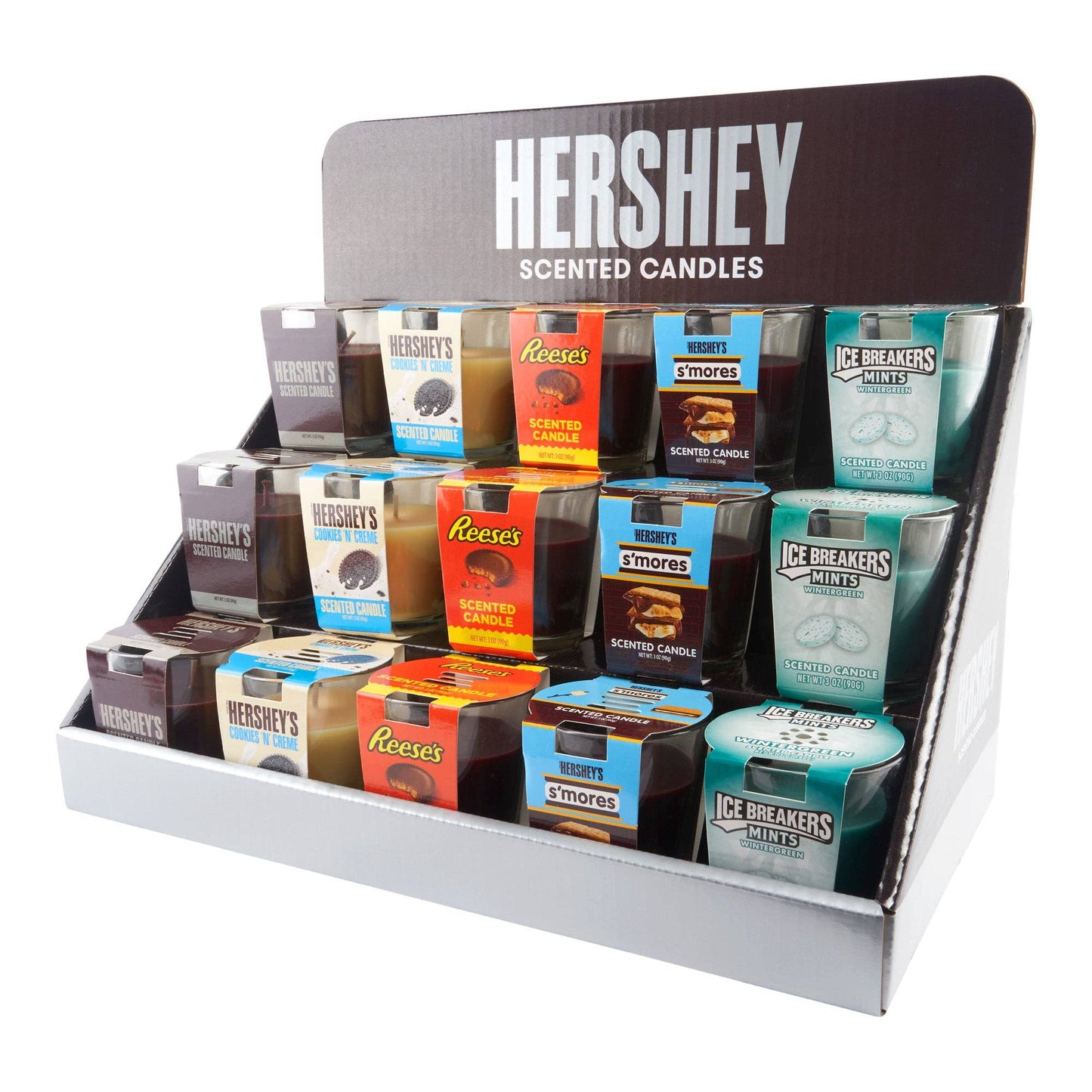 Cannatron - Hershey’s Assorted Candy Candle Display – 3oz – 15ct