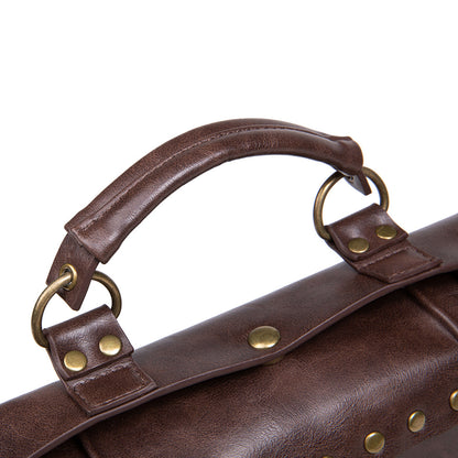 Steampunk industrial retro style shoulder bag