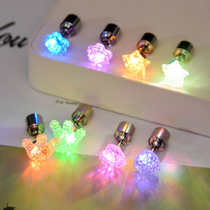 Shiny Ear Stud Nightclub Bar Led