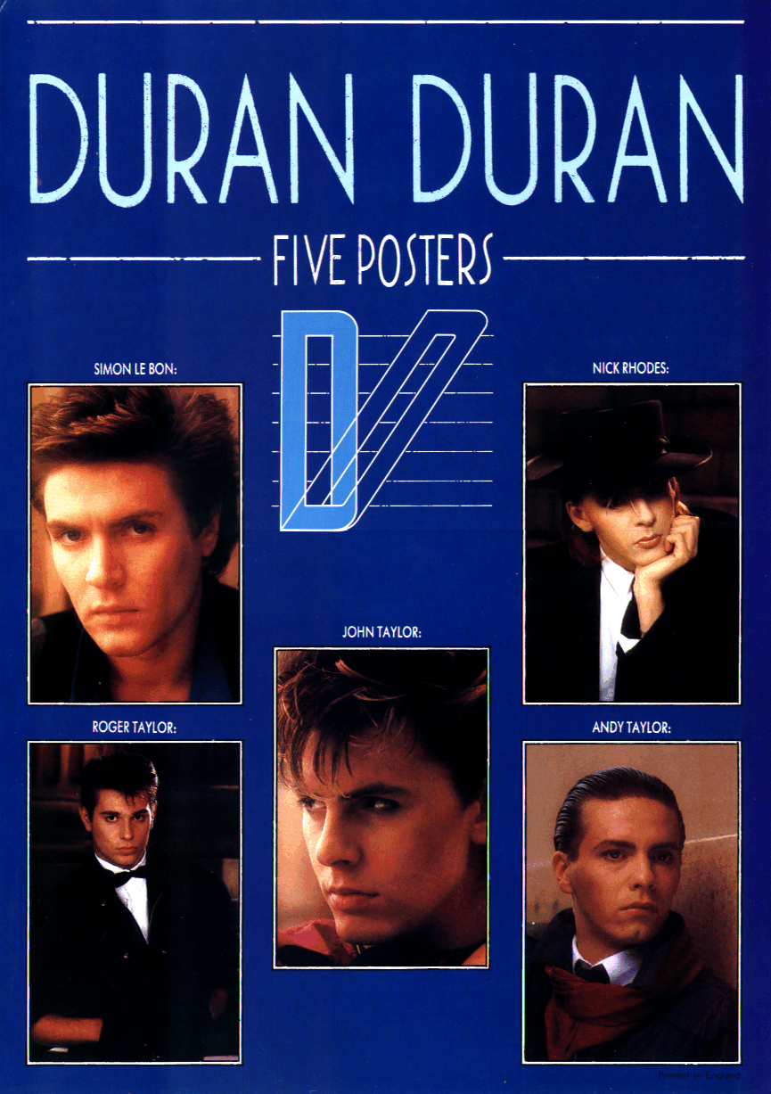 Square Deal Recordings & Supplies - Book - Duran Duran - 5-Poster Collection - Blue Edition