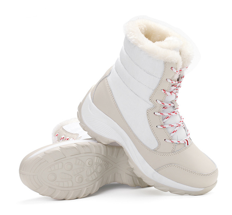 Snow Boots Female High To Help Waterproof Ladies Cotton Shoes Boots Plus Velvet Shoes