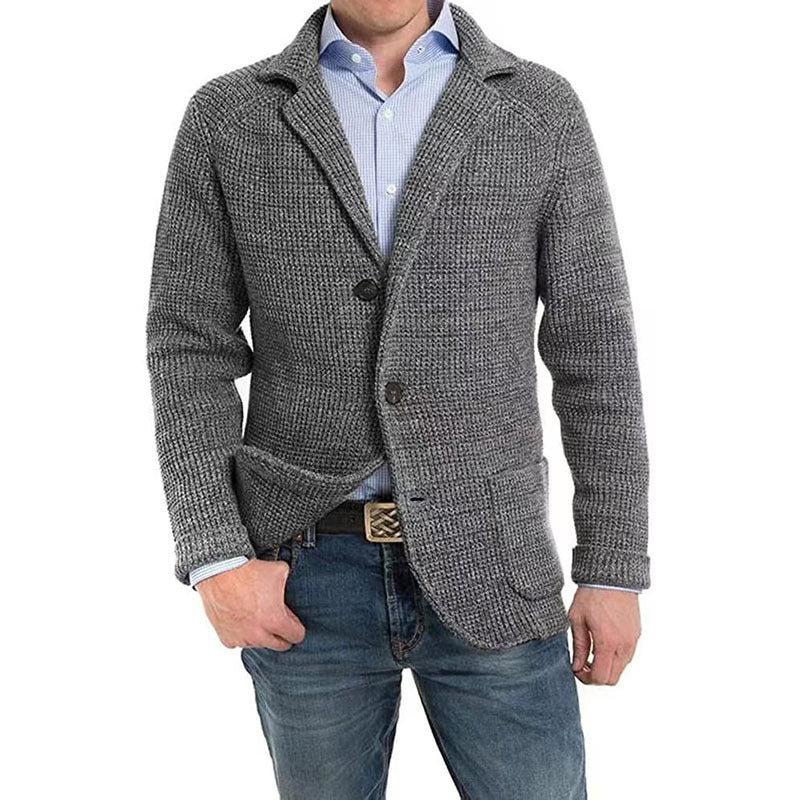 Fashion Men's Casual Knitted Cardigan Sweater