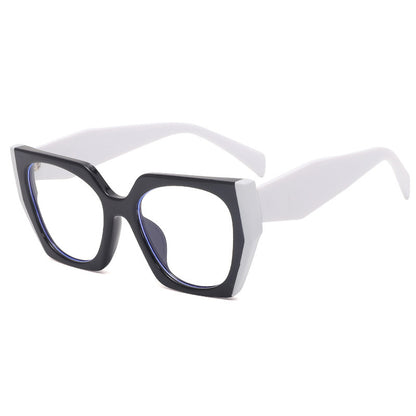 Women's Fashion Anti-blue Light Contrast Color Rectangular Frame Glasses