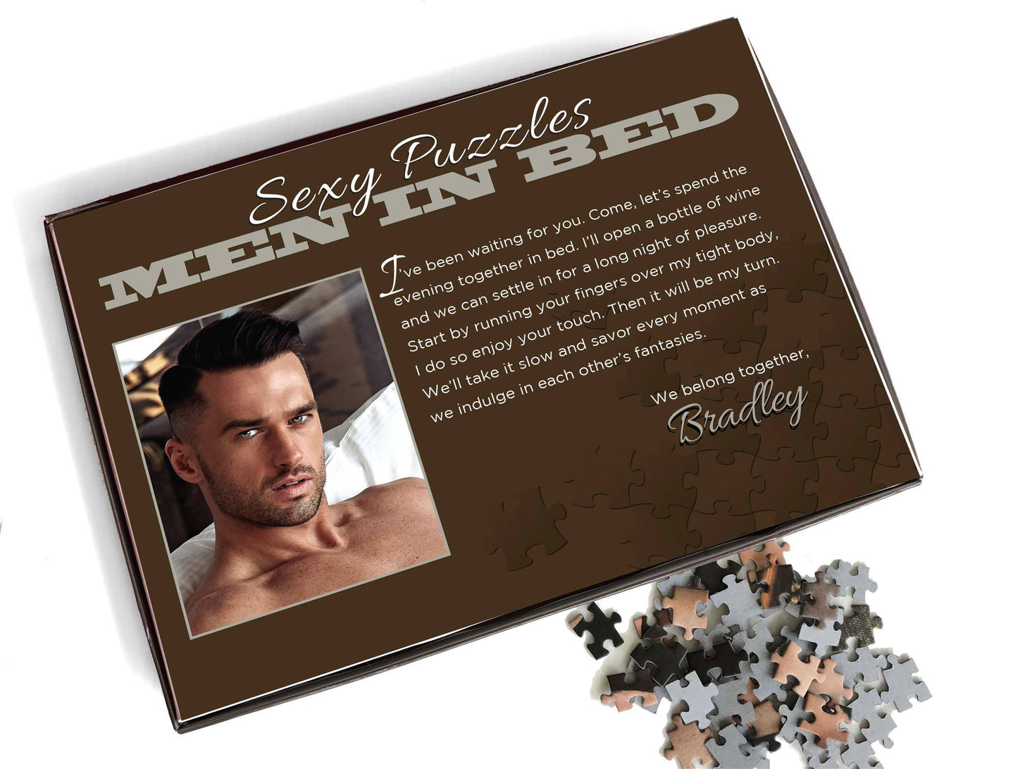 Little Genie Productions - *** SALE*** Sexy Men in Bed Puzzle - Bradley