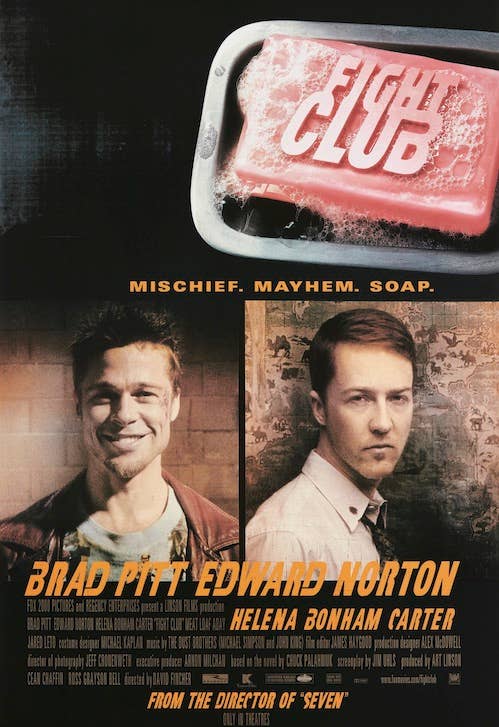 Posters Wholesale - Fight Club 'Michief. Mayhem. Soap.'  Movie Poster 24X36: Cardboard Back & ClearBag