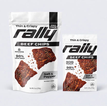 Rally Protein - Rally Beef Chips Salt & Pepper