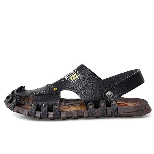 Baotou Sandals Men Casual Leather Sandals Men