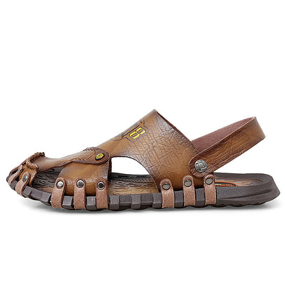 Baotou Sandals Men Casual Leather Sandals Men