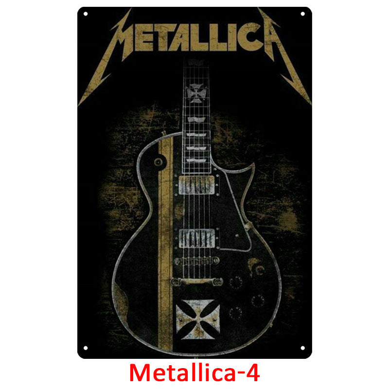 Metallica Tin Metal Decor For Retro Decoration