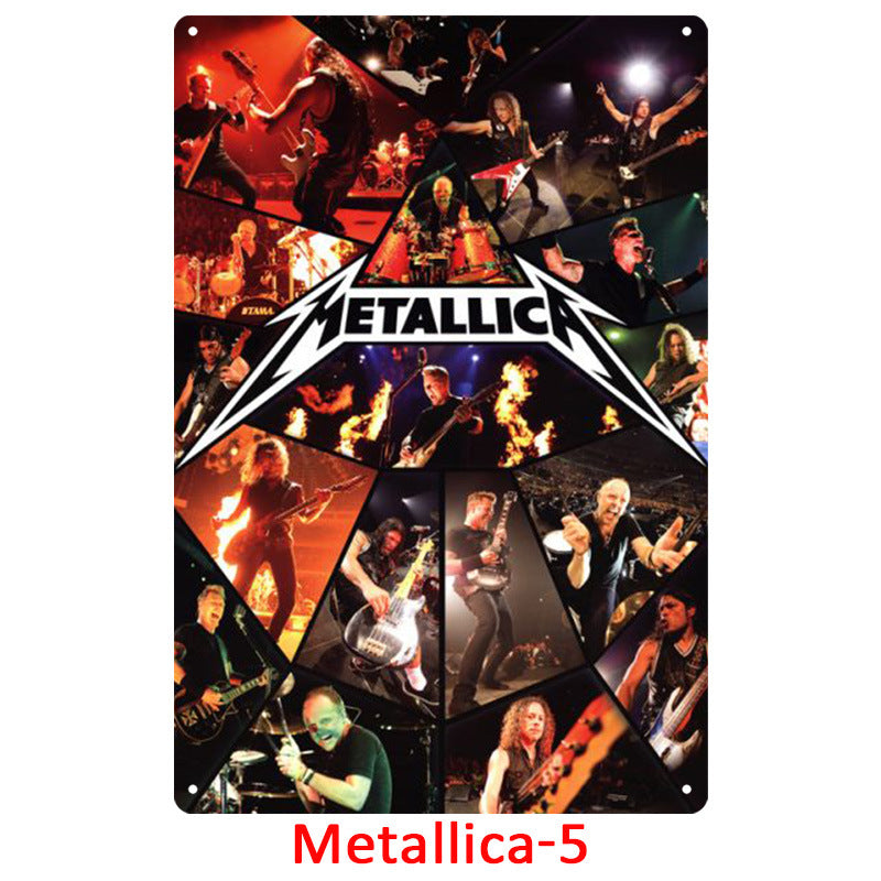 Metallica Tin Metal Decor For Retro Decoration