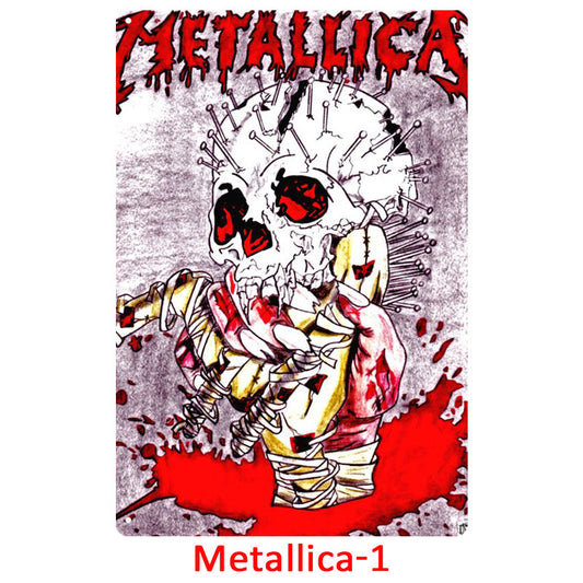 Metallica Tin Metal Decor For Retro Decoration