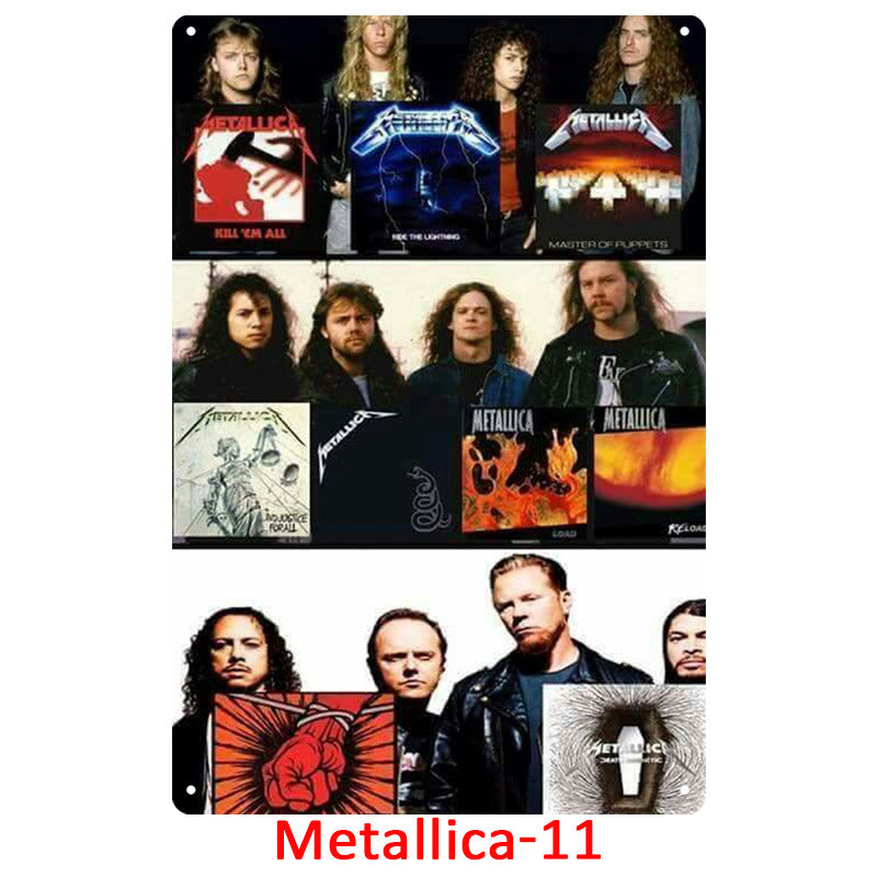 Metallica Tin Metal Decor For Retro Decoration