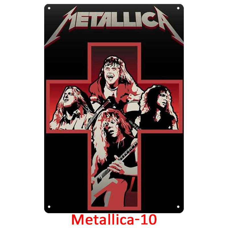 Metallica Tin Metal Decor For Retro Decoration