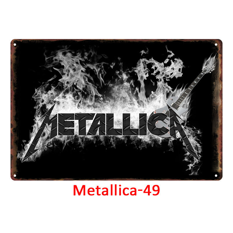 Metallica Tin Metal Decor For Retro Decoration