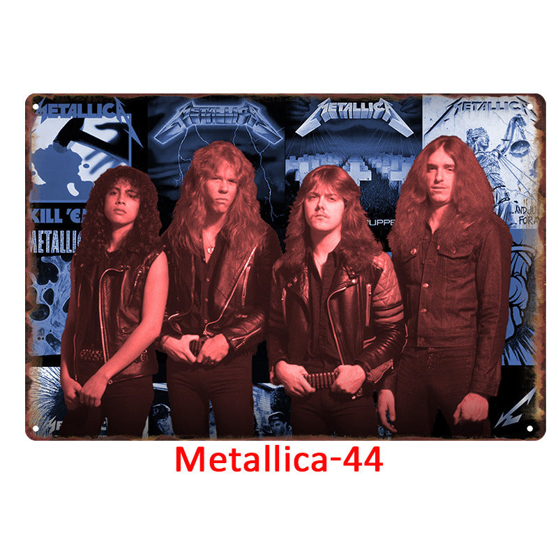 Metallica Tin Metal Decor For Retro Decoration