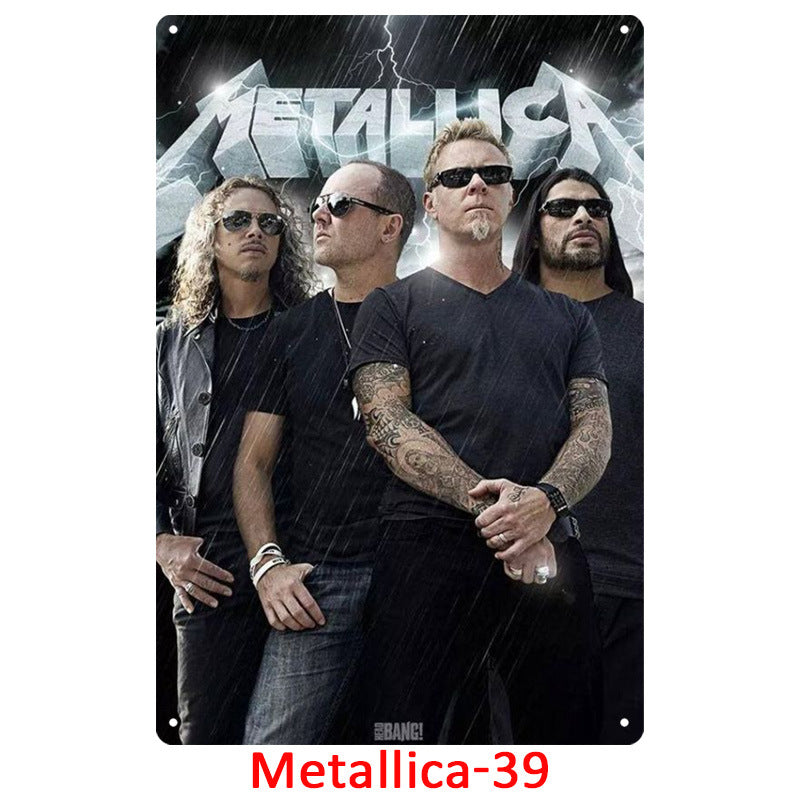 Metallica Tin Metal Decor For Retro Decoration