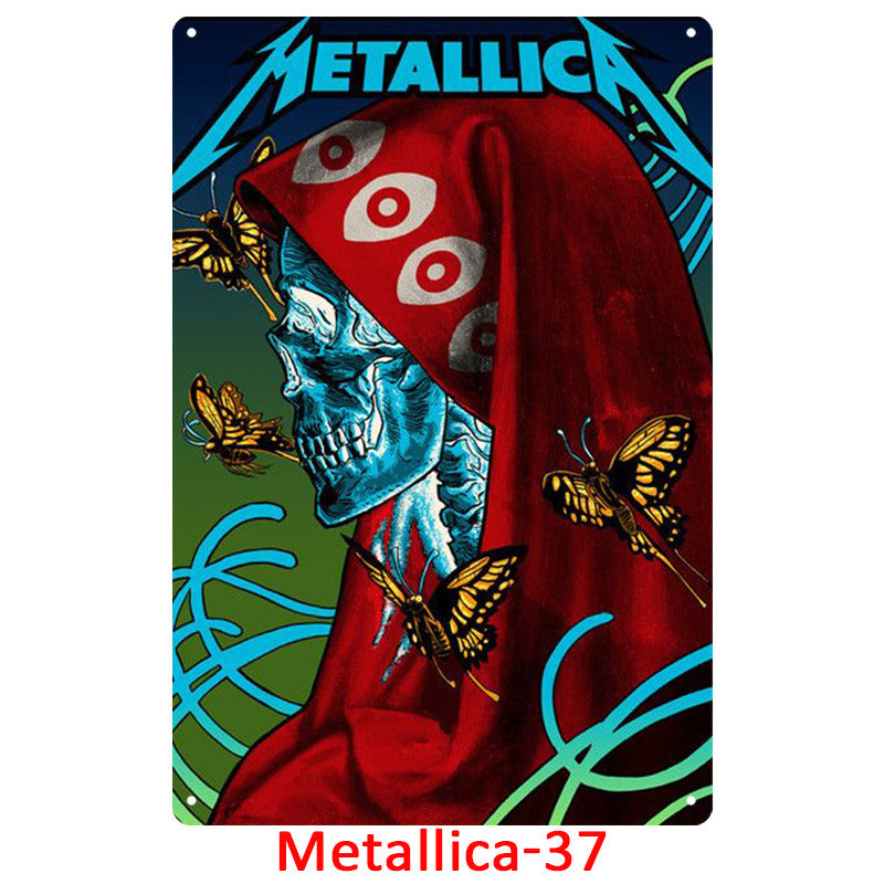 Metallica Tin Metal Decor For Retro Decoration