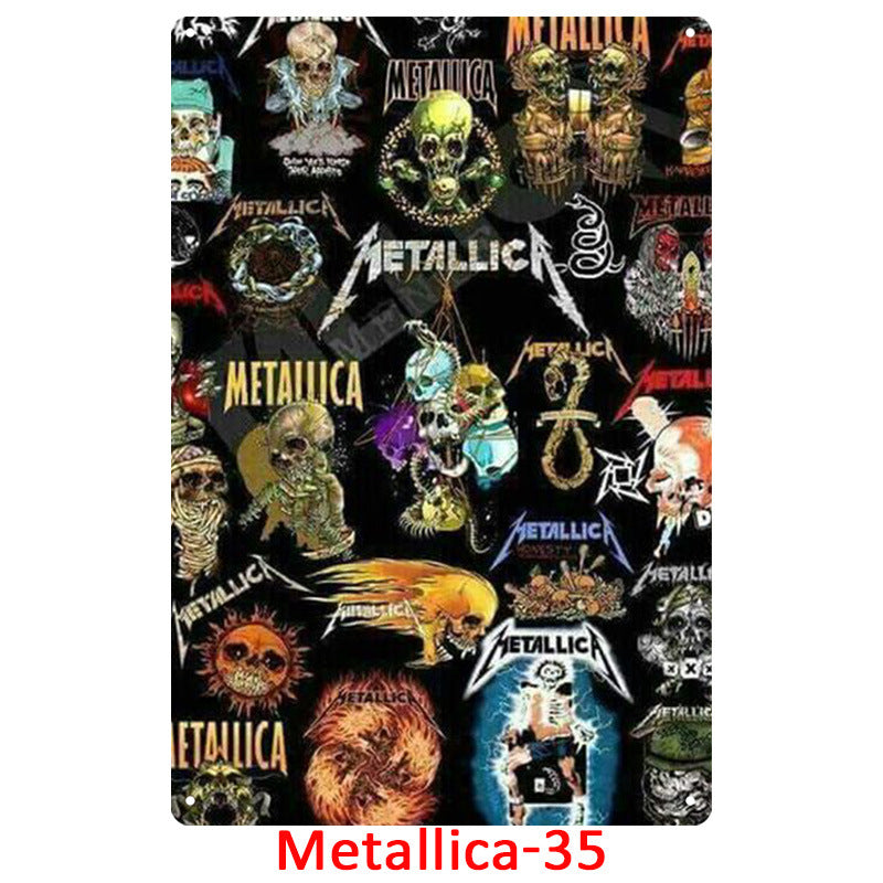 Metallica Tin Metal Decor For Retro Decoration